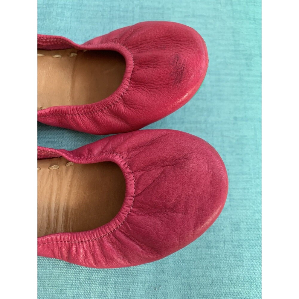 Tieks by Gavrieli Women's Ballet Flats Size 6, Fuchsia Pink Matte, Leather Shoes - Picture 3 of 7